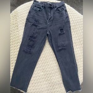 Pacsun High- Rise Straight Black Jeans